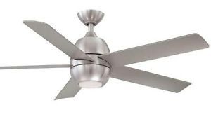 Hampton Bay Greco II 52" Brushed Nickel Ceiling Fan with LED Light Kit Remote