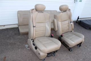 1999 2010 Ford F250 F350 Front Rear Seats Tan Leather Super Duty Lariat Ext