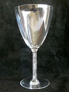 Lalique Phalsbourg French Crystal Art Deco Stemware Grapevine Wine Glass Goblet