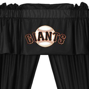 5pc MLB San Francisco Giants Curtain Drapes Valance Set