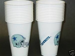 NFL Disposable Plastic Cups Dallas Cowboys New