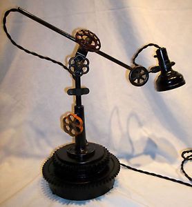 Steampunk Industrial Singer Sewing Machine Adjustable Table Desk Task Lamp