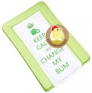 Keep Calm and Change My Bum Soft Padded Large Baby Changing Mat Waterproof Mats