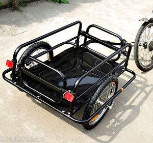 Bicycle Cargo Trailer Utility Bike Cart Carrier Garden Patio Tool New