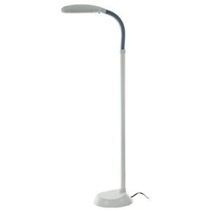 Traderlamp 150W White Sunlight Floor Lamp 5 Feet Clear Finish Corded Electric