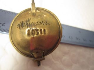 Antique French Clock Pendulum Signed and Numbered