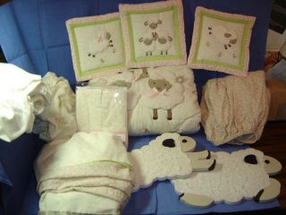 Sweet Dreams 11 Piece Baby Crib Bedding Set by Kidsline w Accessories Kids Line