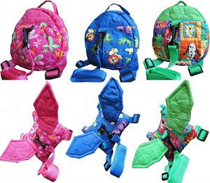 Baby Kid Toddler Safety Safe Security Harness Backpack Strap Rein Belt Leash Bag