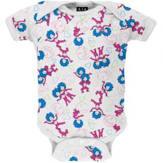 Dr Seuss Thing 1 Thing 2 All Over Infant Bodysuit Baby Clothes