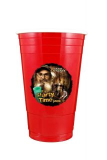 Duck Dynasty Red It's Party Time Jack Uncle SI Robertson Solo Drink Cup A E New