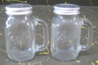 Ball Mason Glass Jars Salt Pepper Shaker Set