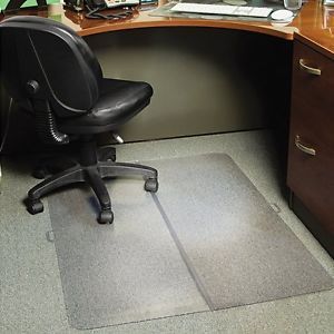 ES Robbins Office Home Foldable Rectangular Clear Chair Mat Low Pile 36 x 48"