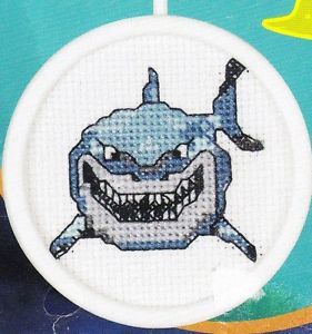 Bruce The Shark Beginner Counted Cross Stitch Kit Disney New Finding Nemo