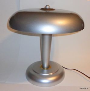 Art Deco Machine Age GE Compco Fluorescent Desk Lamp C1940s