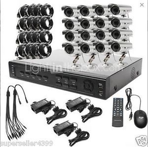 16 CH Channel CCTV Security Surveillance IR Night Vision Camera DVR System Kit