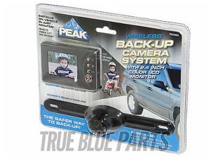 Peak Wireless Back Up Camera System with 2 4 inch Color LCD Monitor MMN01506