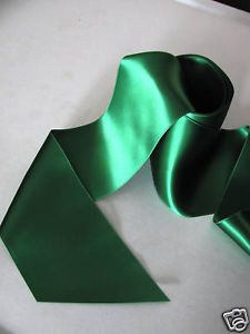 Emerald Green 2 3 4" Wide Double Faced Satin Ribbon Wedding Gown Sash 12 ft Long