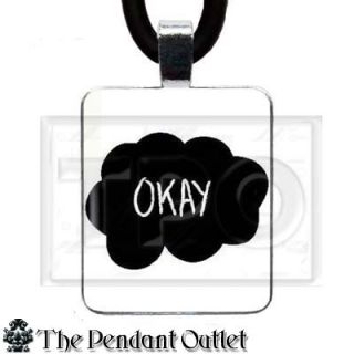 Okay The Fault in Our Stars John Green Book Quote Jewelry Charm Pendant Necklace