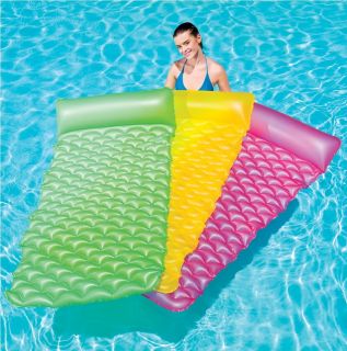 Bestway Inflatable Float Roll Air Mat Sleeping Bed Sun Pool Lounger Garden Lilo