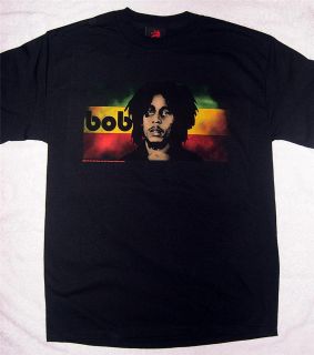 Bob Marley "Reggae Flag" Black T Shirt Medium and Large Zion Rootswear