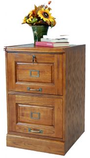 2 Drawer Wood File Cabinet Oak