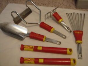 Wolf Garden Hand Tools 4 Heads with Snap and Lock 2 Handles Multi Change Set