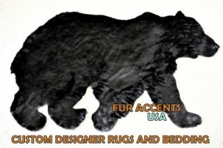 3' Faux Fur Indian Chief Head Accent Rug Mink Bear Deer Hide Unique Feathers New