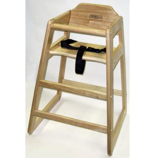 Child Toddler Wooden Booster High Chair Natural