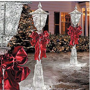Light Snow Lamp Post Christmas Outdoor Decorations Ornaments Holiday Yard Decor