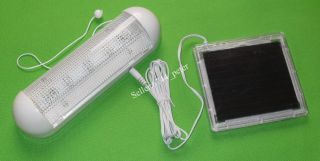 5LED Indoor Solar Powered Panel Garden Lamp Shed Light New