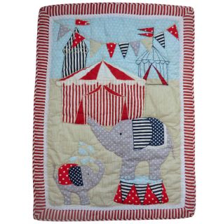 Boys Girls Kids Circus Bedding Cotton Quilted Patchwork Bedspread Comforter