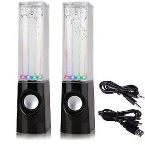 LED Dancing Water Show Music Fountain Light Mini Computer Speaker for Laptop PC