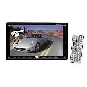 New Pyle Double DIN 7" Monitor Car Audio DVD Touchscreen Media Player Receiver