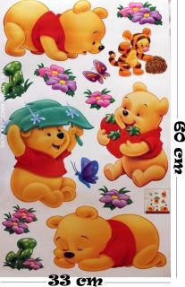 Winnie The Pooh Butterfly Removable Wall Sticker Decal for Kids Decor Home AU