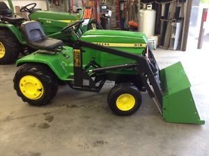 John Deere 316 Lawn and Garden Tractor with Front End Loader Nice Tractor