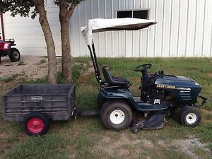 Craftsman 42" 6 Speed Riding Lawn Mower Tractor w Canopy Trailer Texas