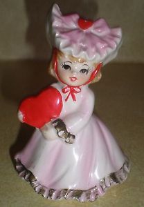 Vintage Lefton Japan Valentines Day Girl Figurine 1435