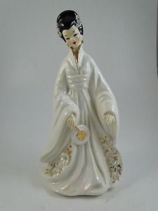 Vintage Josef Originals Lefton Japan Japanese Figurine Statue Girl Woman Old