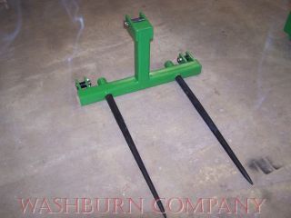 Hay Bale Prong 2 39" Spears for Cat 1 Quick Coupler