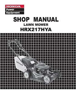 Honda Hr194 Hr214 Hra214 Lawn Mower Service Repair Shop Manual On Popscreen