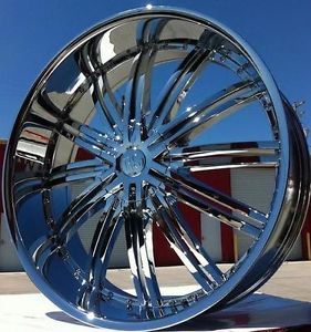 24 inch Wheels and Tires RSW 99 Chrome Ford F150 Navigator Expedition Lincoln