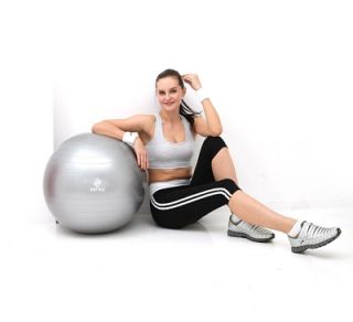 New Pilates Yoga Fitness Sports Diet Body Exercise Gym Ball 75cm Foot Air Pump