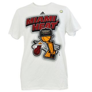 NBA Finals Champions Miami Heat 2013 Adidas Cartoon Parade T Shirt Tee