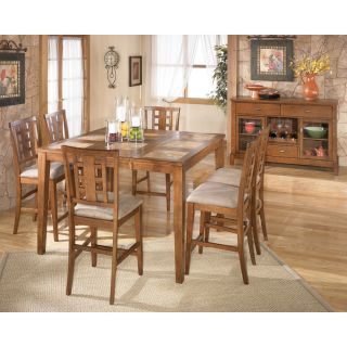 Ashley Lacey 5 Piece Rectangular Counter Height Table  New