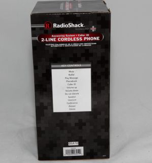 New Radio Shack 2 Line Cordless Phone Answering System