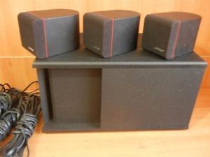 Bose Acoustimass 4 Home Theater Speaker System 3 Speakers and 1 Large Control