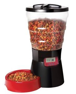 Animal Planet New Red Programmable Electronic Automatic Dog Feeder Pet Supplies