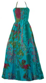New Waterblues Smocked Halter Maxi Dress Plus Size 2X