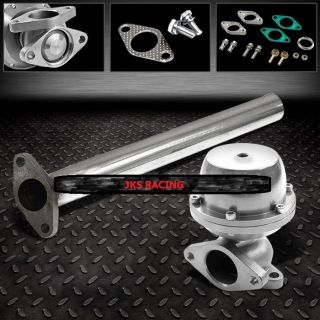 Tial 35mm 38mm External Turbo Wastegate Waste Gate F38 Silver 2 Bolt with Pipe