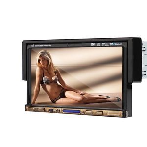 1 DIN in Dash 7"Touch Screen Car Stereo Audio TV Video DVD Player iPod Bluetooth